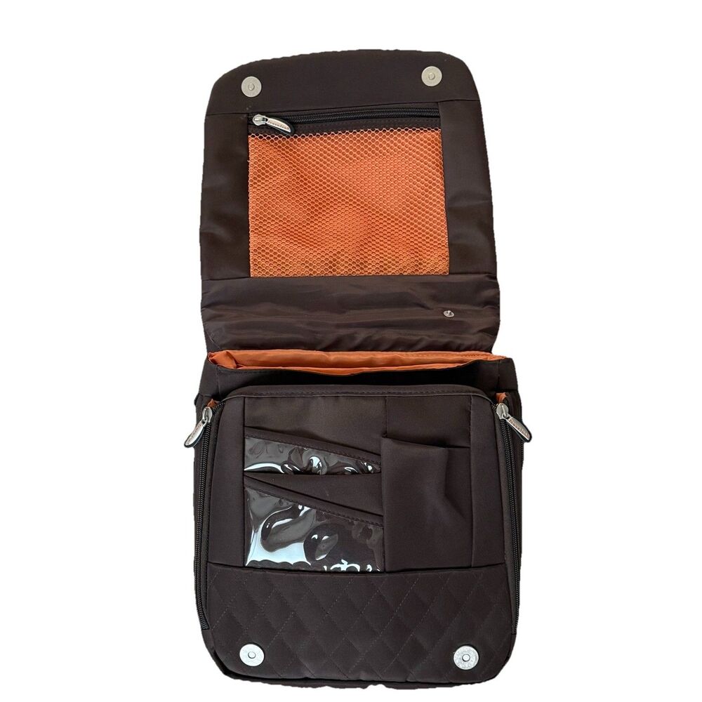 TRAVELON Brown‎ Crossbody Messenger Shoulder Anti-Theft Travel Assessories NWOT - Picture 7 of 12